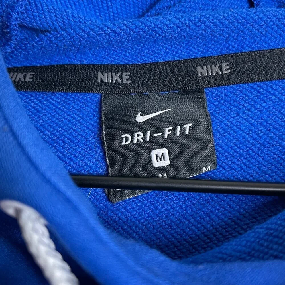 Nike Blue Hoodie with White Swoosh – Women’s Medium